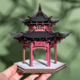 Hangzhou West Lake Jixian Pavilion Mortise Tenon Paper Model Building Kit Model