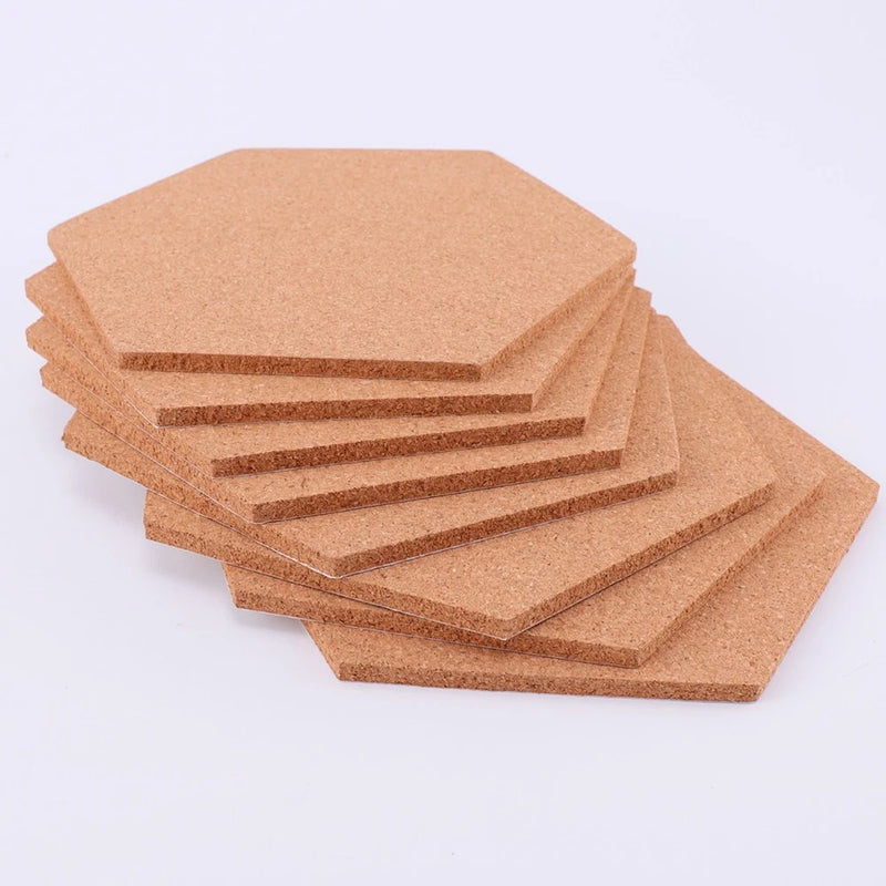 Brown Wooden Bulletin Board Cork Photo Wall Memo Board for Home Office Model