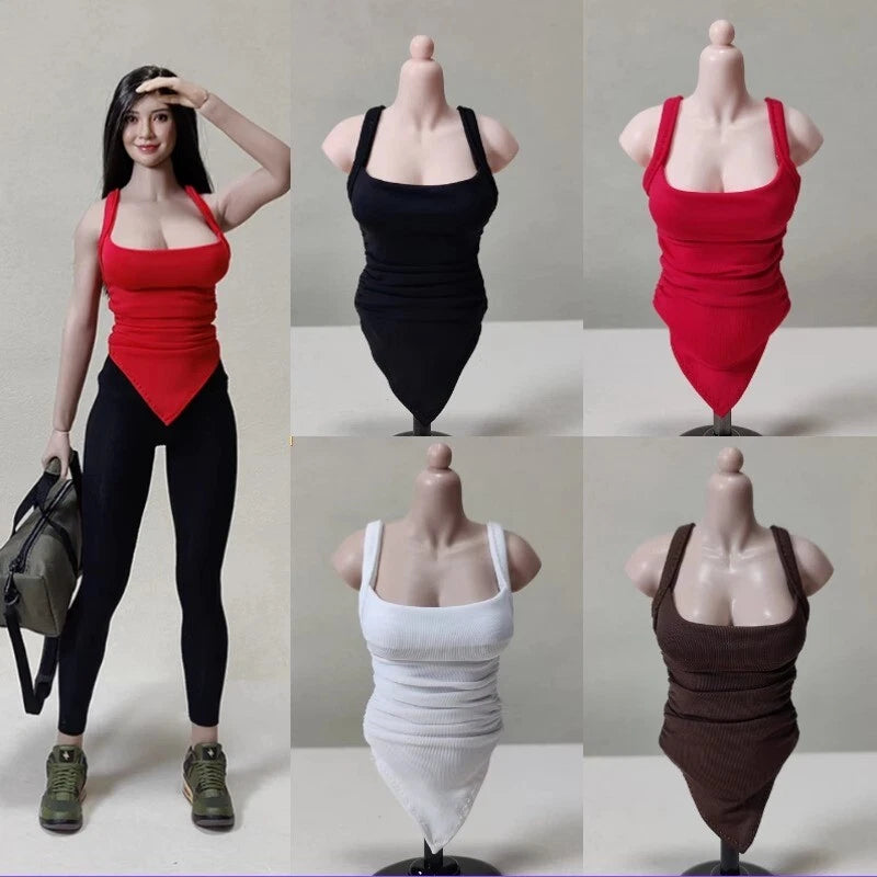 DMTOYS 1/6 Scale Female Sports Camisole Model For 12" Action Figure Body Model