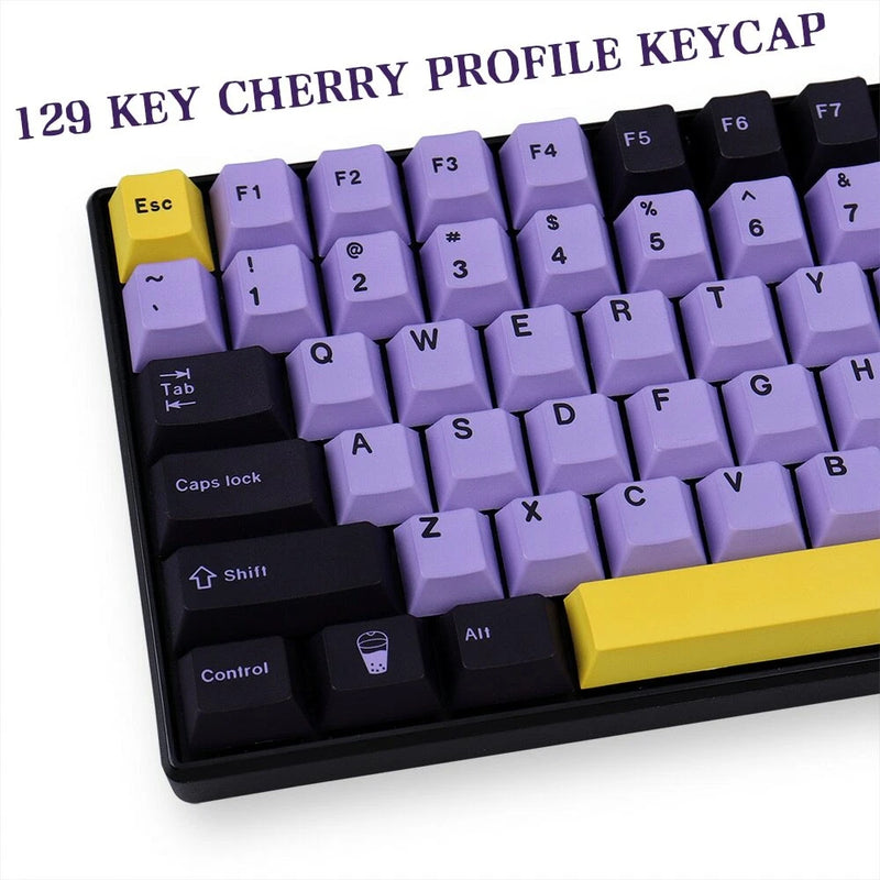 PBT Taro Style Keycap 129 Key Cherry Profile DYE-SUB Personalized for MX Model