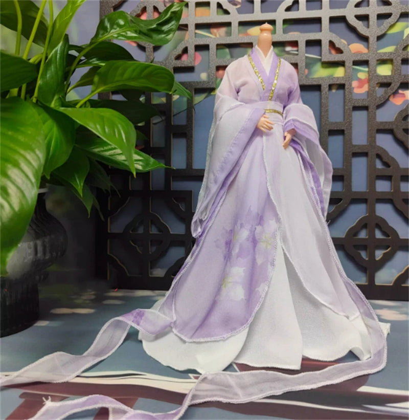 1/6  Ancient  robe Suit Dress Outfit Coat Skirt Clothes   For 12" figure Model Model