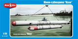 Mikro Mir 35-007 - 1/35 'Hase' German Mini-submarine, scale model kit Model
