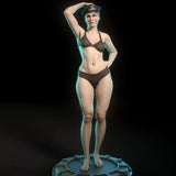 1/24 Scale 75mm Dizzy Transparent Resin Figure Unpainted NSFW Model Kit Model