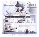 Anime Azur Lane Keycaps PBT Dye-sub for Cherry MX Keyboard Keys 120 Xmas Gifts Model