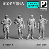 3D Printed 1/72/64/48 The Sherman unit consists of 4 people Unpainted Model Model