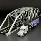 1/87 HO Scale 145 ft Steel Arched Truss Bridge Model Kits Plastic Assembly Model Model