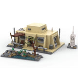 Mocs Building Bricks Kits The Protagonist's Cabin Hut with Interior 1317 Parts Model