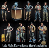 1/35 Scale 50mm Late Night Convenience Store Figure Model Kit Resin Printed Model