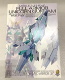 GUNDAM Unicorn Shield Booster Armed Armor DE Ver.Ka 1:100 MG BANDAI Model Kit Model