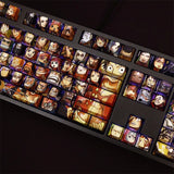 ONE PIECE Keycaps 108 keys Set Anime Character Theme PBT For Cherry MX keyboard Model