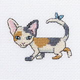 RTO counted Cross Stitch Kit "Curious Lucy" H230, 8x8 cm, DIY Model