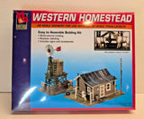 NEW! SEALED! LIFE LIKE TRAINS HO SCALE BUILDING KIT WESTERN HOMESTEAD WITH STEER Model