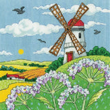 Heritage counted cross stitch kit Aida "Windmill Landscape", KCWL1579-A, 20,5x20 Model