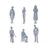 MRY-SFW LYTR201 1/72 City Pedestrians Caf?? Visitors Scene Models for Hobbyists Model