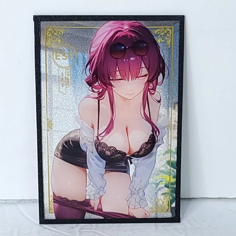 Kafka Black Premium Waifu Card Anime Girl Art Oversized Board A6 Model