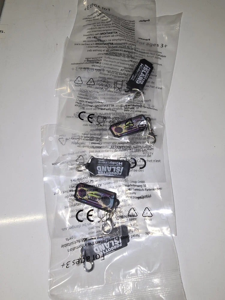 lot of 10 FORGOTTEN ISLAND boombox charms Dolby AMC U Get Ten Charms