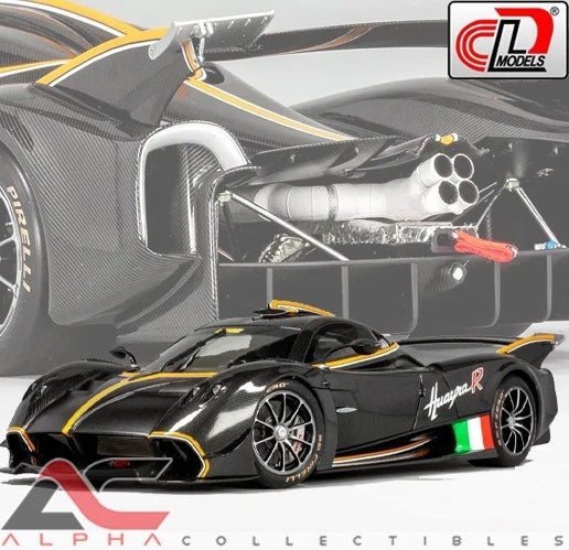 LCD MODELS  LCD18012-CB 1:18 PAGANI HUAYRA R (BLACK CARBON) DIECAST Model