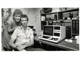 1985 Mike And Wanda Janke Minneapolis Office Computer Portrait Photo 7X9 Model