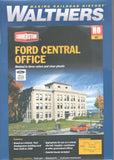 HO Scale Walthers Cornerstone 933-4143 Ford Central Office Building Kit Model