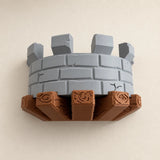 Medieval Castle Wall Shelf, Fantasy Display for Figurines, Dice, Controllers Model