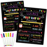 Double-Sided First Day of School Chalkboard Board, 12¡Á10 Inch Model