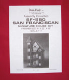 Dura-Craft *SAN FRANCISCAN* SF-550 Dollhouse INSTRUCTIONS Model