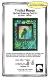 On The Trail Creations Trish's Raven Quilted Card Kit by Beret Nelson Model