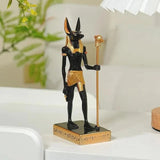 Egyptian Anubis Resin Statue Home Decor Figurine for Living Room & Bedroom Model