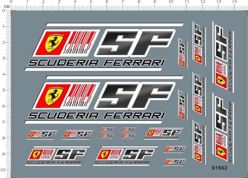 decals scuderia ferrari for model kits 61562 Model