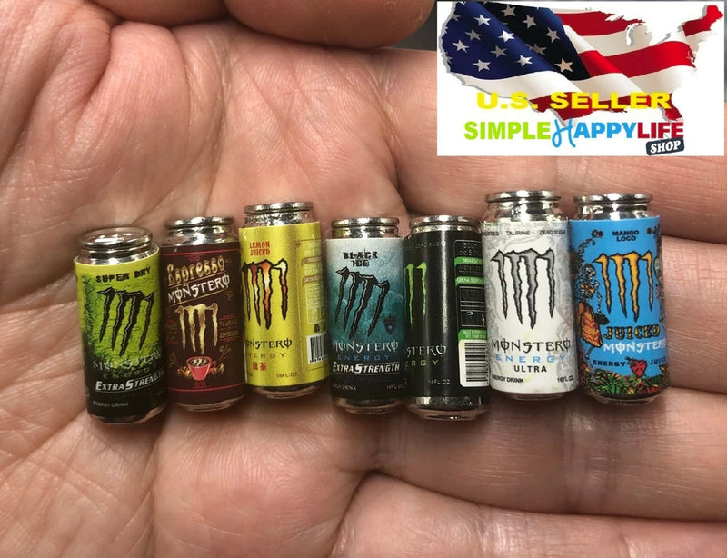 1/6 scale 7x Dragon Tea Energy Monster drink model for 12" figure hot toys ?USA? Model