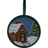 Alice Peterson Stitch-Ups Needlepoint Ornament Kit- Cabin in The Snow Model