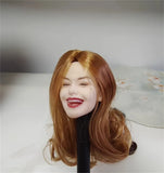 1/6 Scale Head Sculpt  Open mouth Expression brown  hair  For 12" TBL PH Figure Model