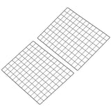18"x26" Wire Grid Panel 2 Pcs Wall Grid Decorative Board Photo Display Black Model