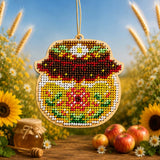 DIY Beaded Embroidery Kit ?C "Honey Coffer" toy Ornament on Wooden Base Model