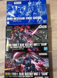 GUNDAM Blue Destiny Unit 1 2 EXAM Efreet Custom HG 1:144 SET BANDAI Model Kit Model