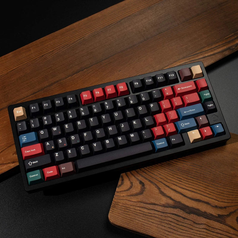 Cherry Profile Dye Subs PBT Black Mixed Light Keycap Set Model