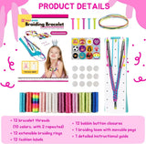 Bracelet Making Kit ?C Friendship Bracelets DIY Kit with Threads, Labels & Bobbin Model