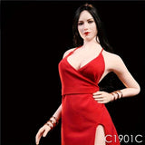 1/6 Sexy Red Carpet Evening Dresses Model C1901 for 12 Inches Action Figure Body Model