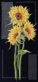 Cross Stitch Kit "Bright sunflowers", size 8.3x18.9 in (21.0x48.0 cm) Model