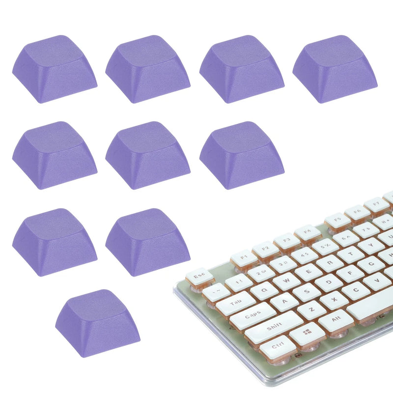10Pcs XDA Profile Keycap Set PBT Mechanical Numeric Keypads, Purple Model