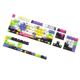 130 Key Original Height Translucent Keycaps Featuring Graffiti Side Engraving Model