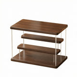 Acrylic Display Display Cabinet with Wooden Shelves Transparent for Collectors Model