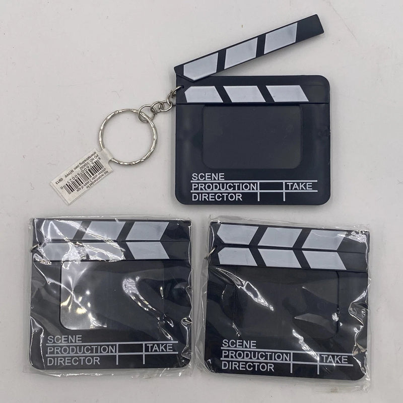 (3) Directors Clapboard Clapper Board Movie Slate PHOTO FRAME KEYCHAIN/BAG CHARM Model