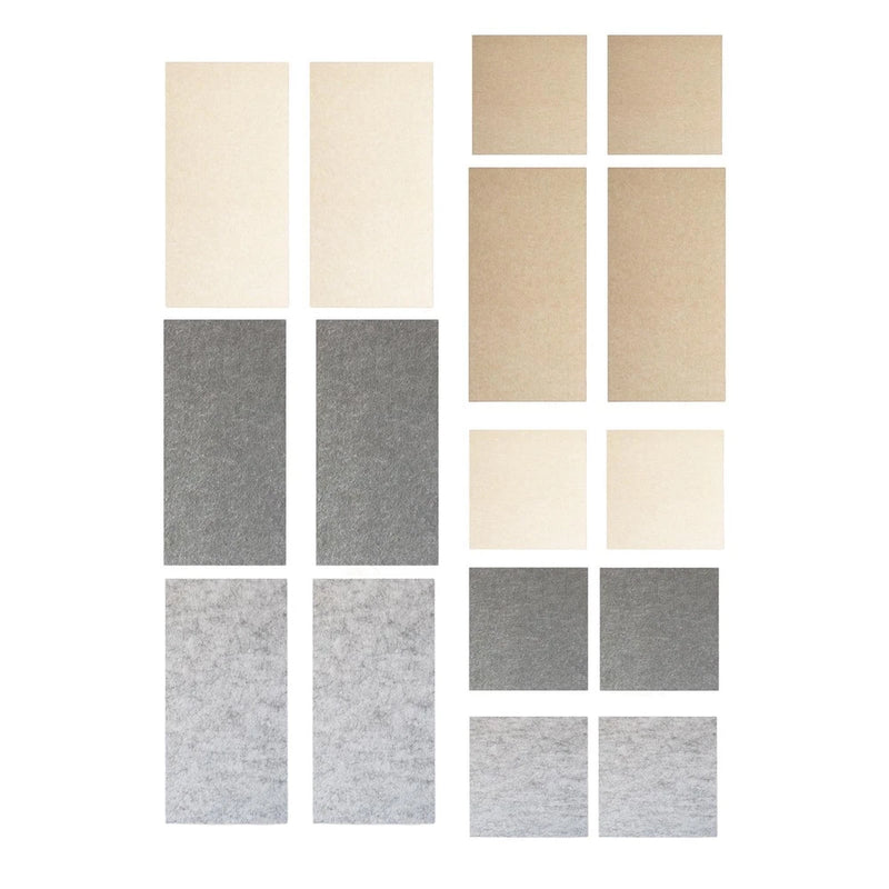 2Pcs Felt Bulletin Boards Push Pin Board for Photos Pictures Memos Creative Cork Model