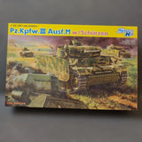 Cyber Hobby Pz.Kpfw.III Ausf.M Schurzen 1/35 Kit 6604 Used 14+ Model