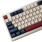 126 Keys Blue White Red Keycaps, PBT Double Shot Cherry Profile Keycap Set, C... Model