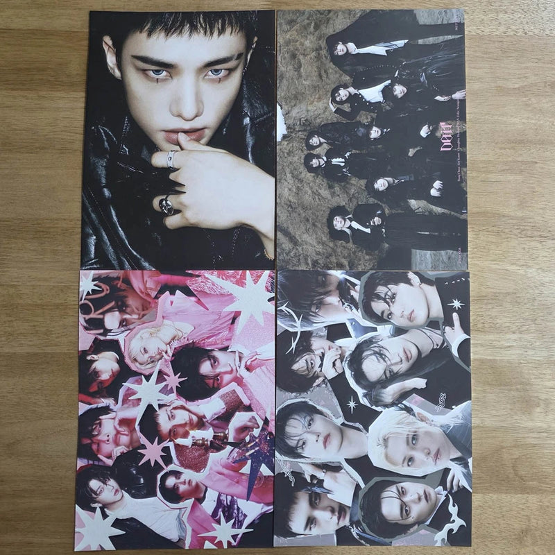 Hyunjin Photo Board + Poster + Group Gollage Poster 4 pcs Set Stray Kids Do It Model