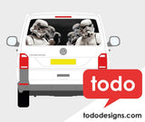 Stormtrooper Rear One-way vision window vinyl sticker DIY kit. T6 VW Model