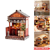 Book Nook Kit DIY Miniature House Japanese Shop Wooden 3D Puzzle Adult Craft Model