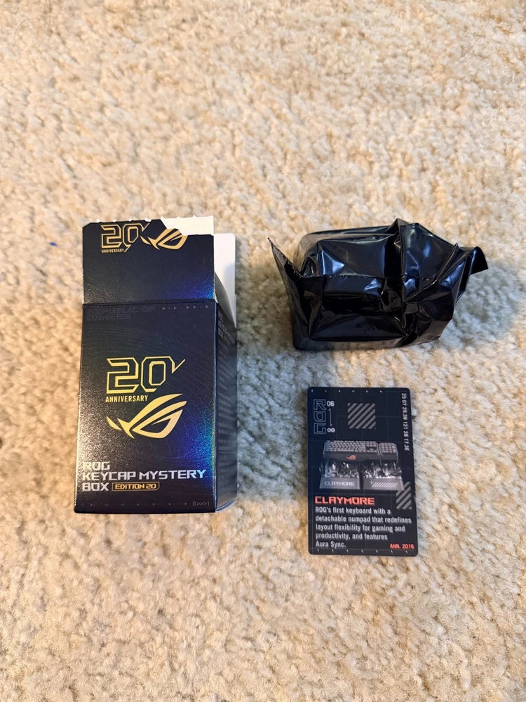 ASUS ROG 20th Edition Keycap Claymore Open Box Model